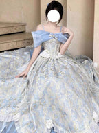 Grape Jelly Exquisite jacquard fabric princess dress dress