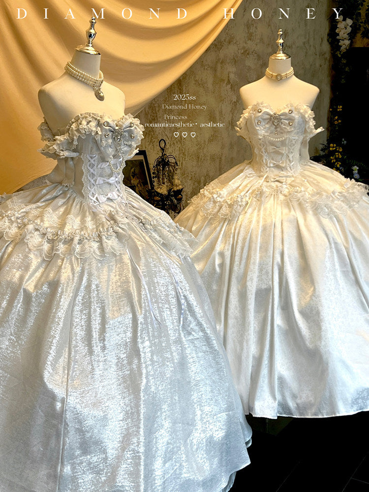 Romantic Commemorative Ceremony Anniversary Coming-of-Age Ceremony Can Be Engaged and Wear a Small Dress Skirt