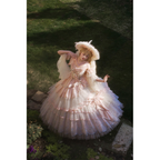 Lophiel Miss Lu Kemi original design long bride Lolita princess dress
