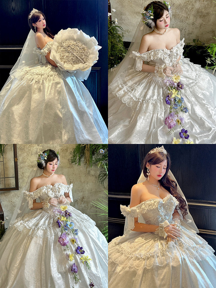 Romantic Commemorative Ceremony Anniversary Coming-of-Age Ceremony Can Be Engaged and Wear a Small Dress Skirt