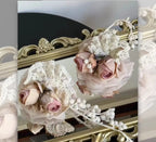 Tail [Little Rose] QUEENSWORDS Imperial Dress Pure Cotton Pavé Embroidered Antique Sense Embroidery