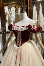 Moonlight poetry antique ballet series rose will vintage red velvet ballet lolita