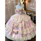 Autumn and winter long dresses, princess style coming-of-age ceremony wedding dresses, engagement toasts