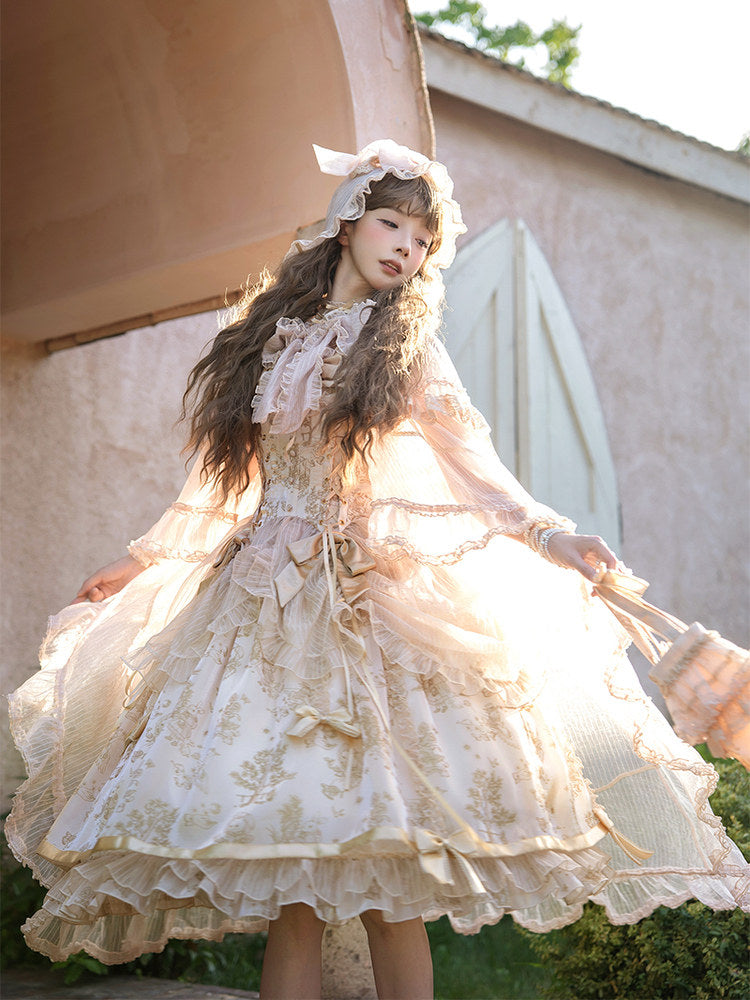 Twin Bear Original innovative Lolita gilded dream cape