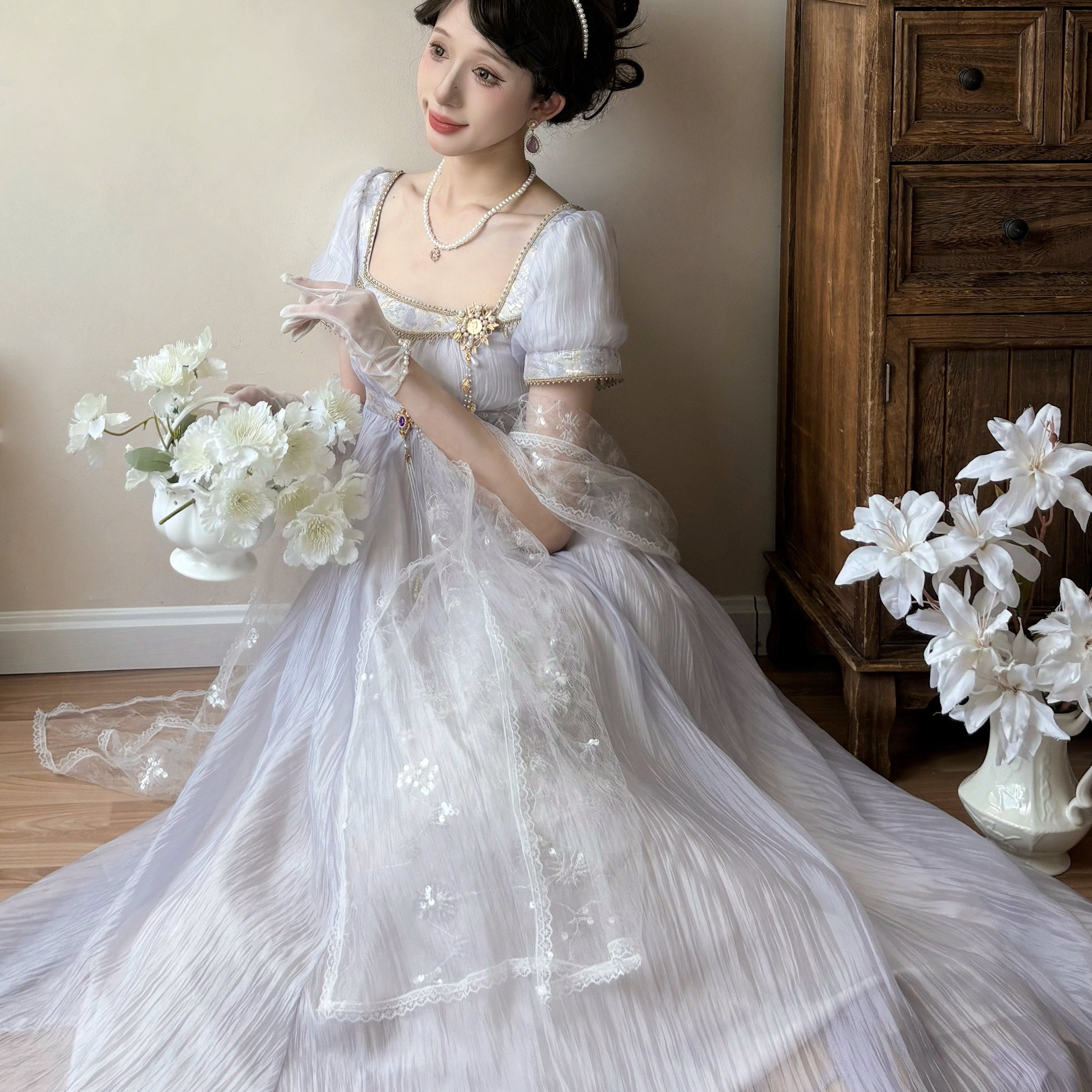 Sand and Wei Jing Poem Original Retro Court Imperial Skirt