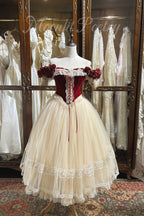 Moonlight poetry antique ballet series rose will vintage red velvet ballet lolita