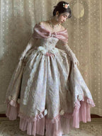 Grape Jelly Exquisite jacquard fabric princess dress dress