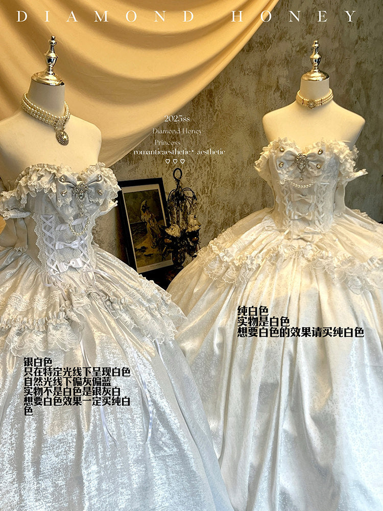 Romantic Commemorative Ceremony Anniversary Coming-of-Age Ceremony Can Be Engaged and Wear a Small Dress Skirt