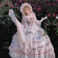 Original gorgeous bride Lolita maxi dress Summer tea party style dress
