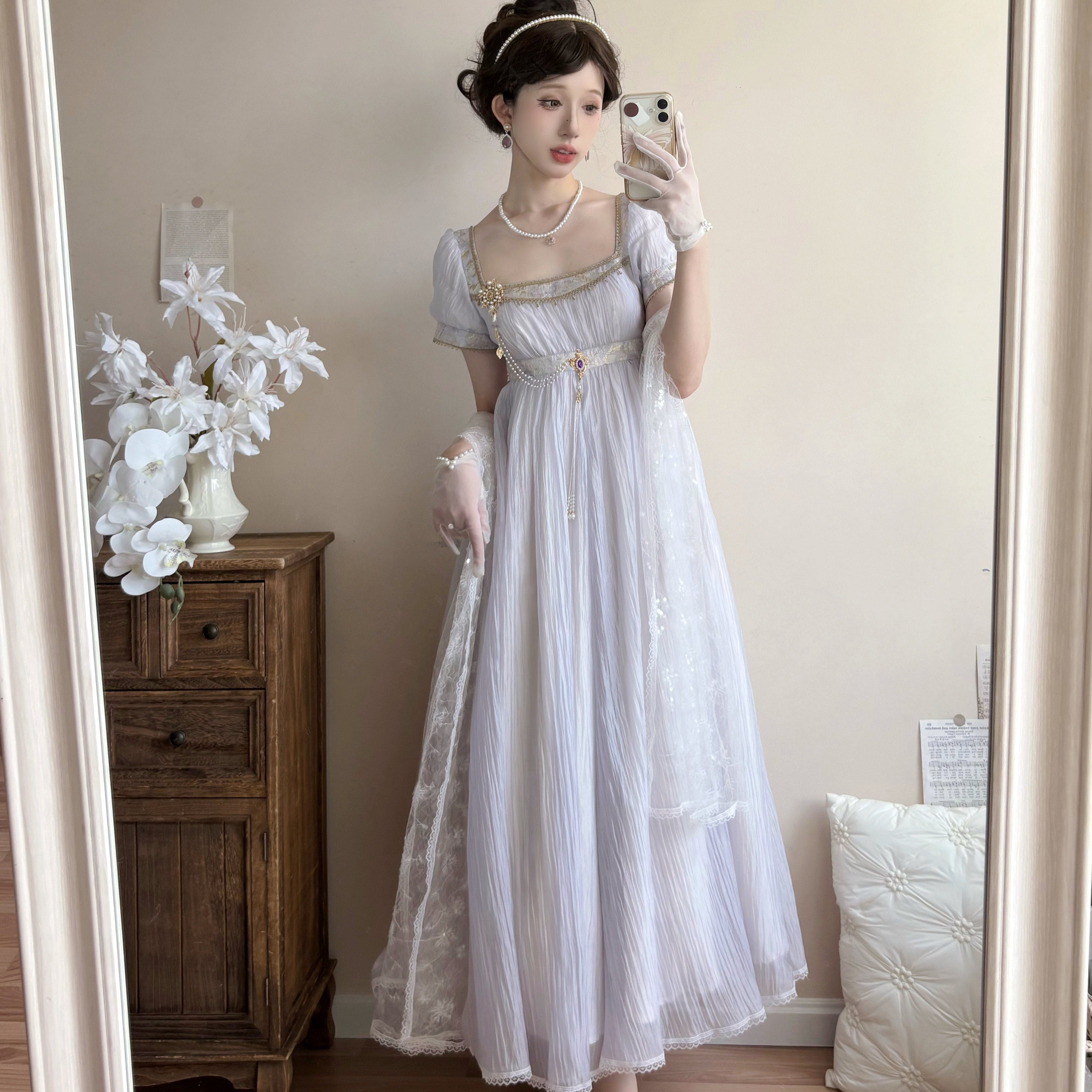 Sand and Wei Jing Poem Original Retro Court Imperial Skirt