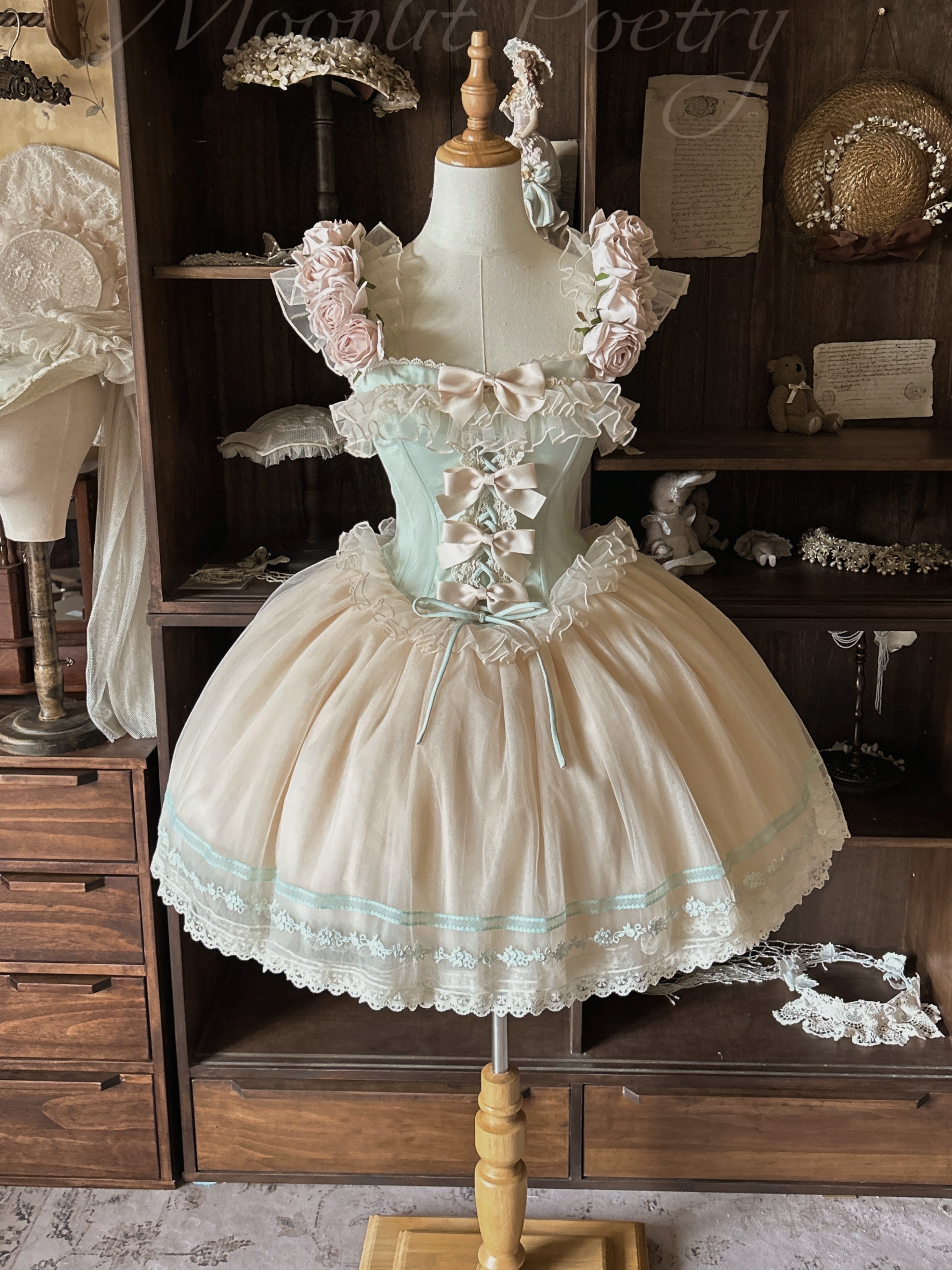 Ballet Short Light Gauze Edition Retro Ballet Style Slim JSK Princess Dress