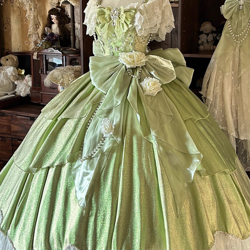 Rose Festival Original Lolita Princess Dress White Tea Floral Wedding