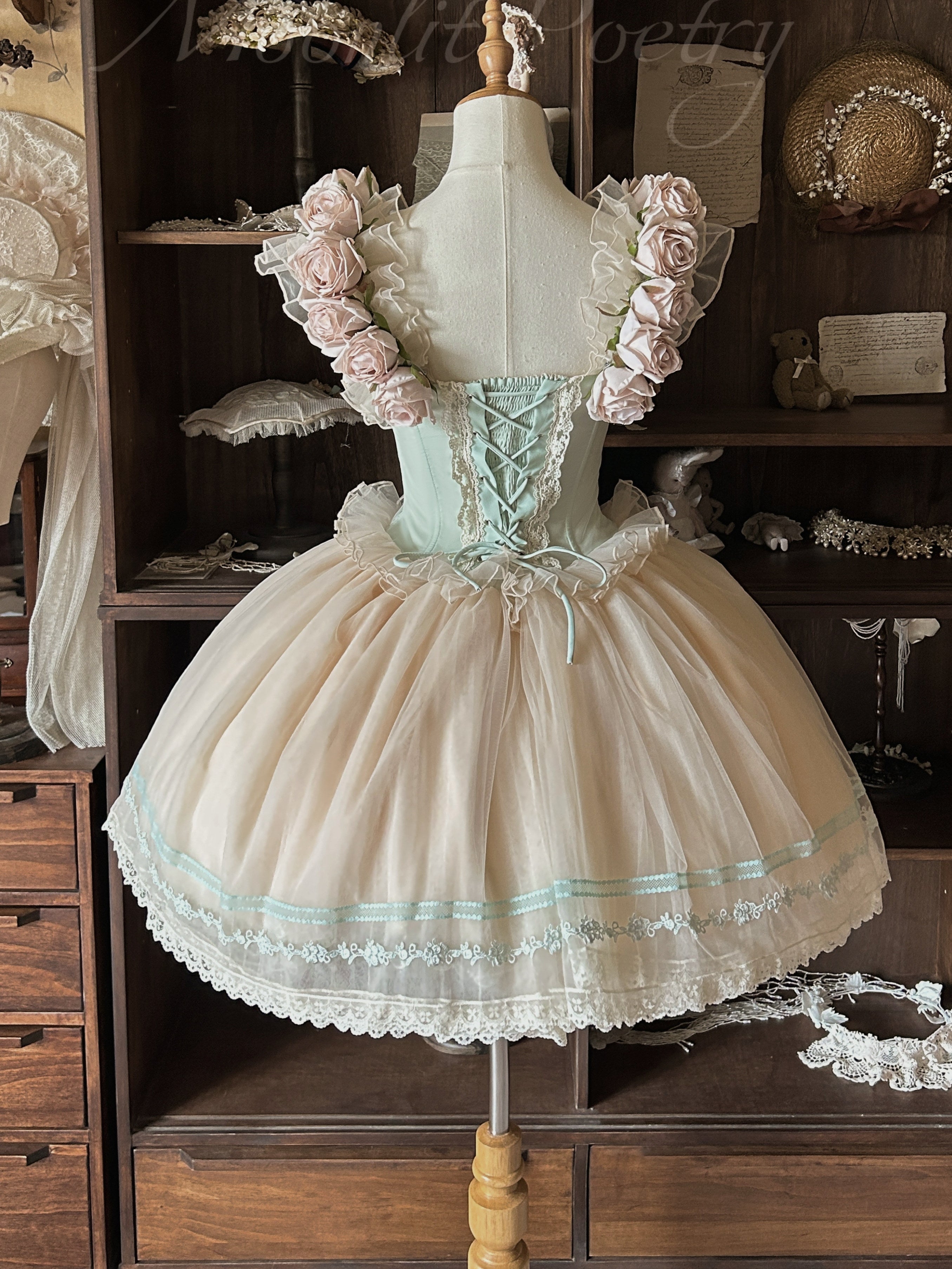 Ballet Short Light Gauze Edition Retro Ballet Style Slim JSK Princess Dress