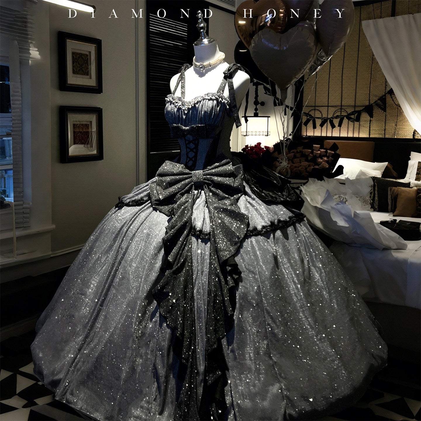 Winter Long Birthday Adult Evening Dress