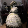 Peach White Tea Elegant Lily of the Valley Lolita OP Dress