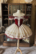 Moonlight poetry antique ballet series rose will vintage red velvet ballet lolita