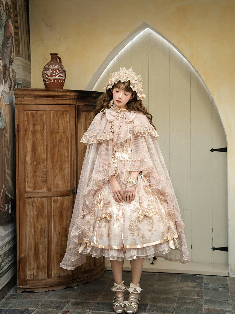 Twin Bear Original innovative Lolita gilded dream cape
