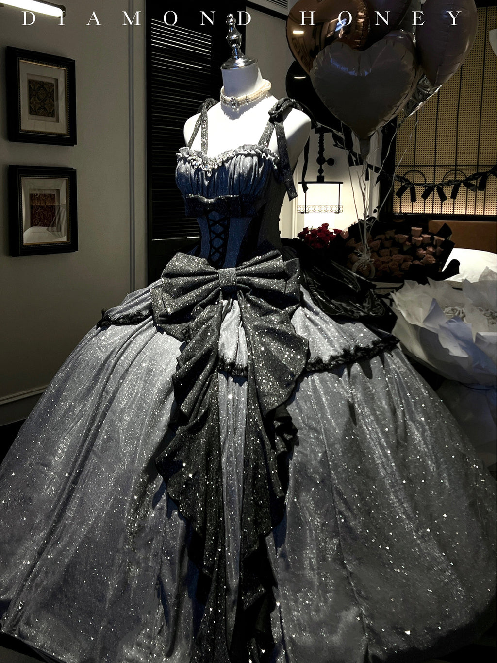 Winter Long Birthday Adult Evening Dress