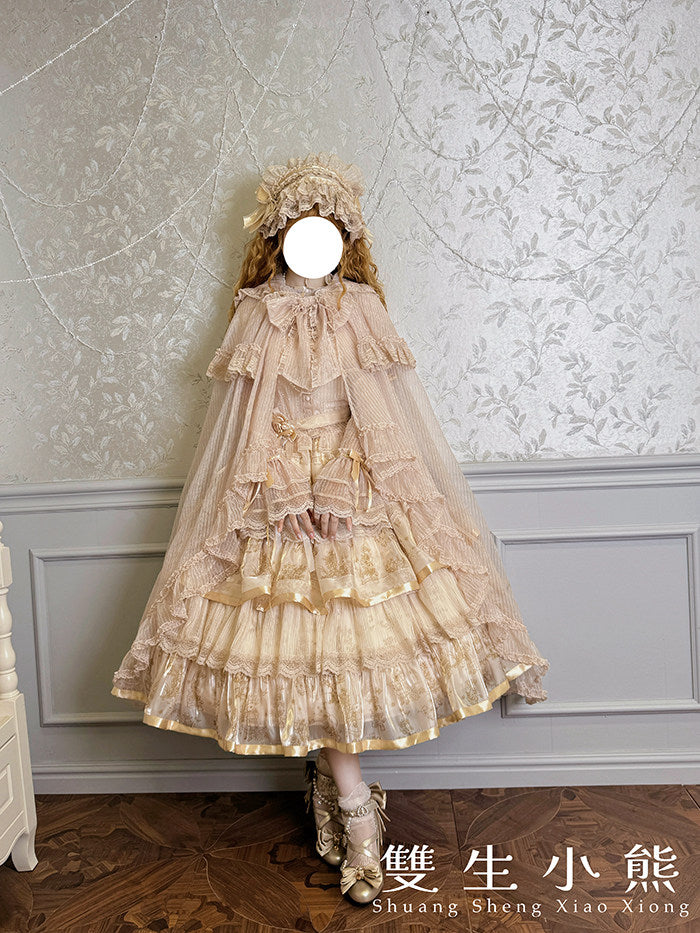 Twin Bear Original innovative Lolita gilded dream cape