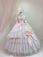 Lophiel Miss Lu Kemi original design long bride Lolita princess dress