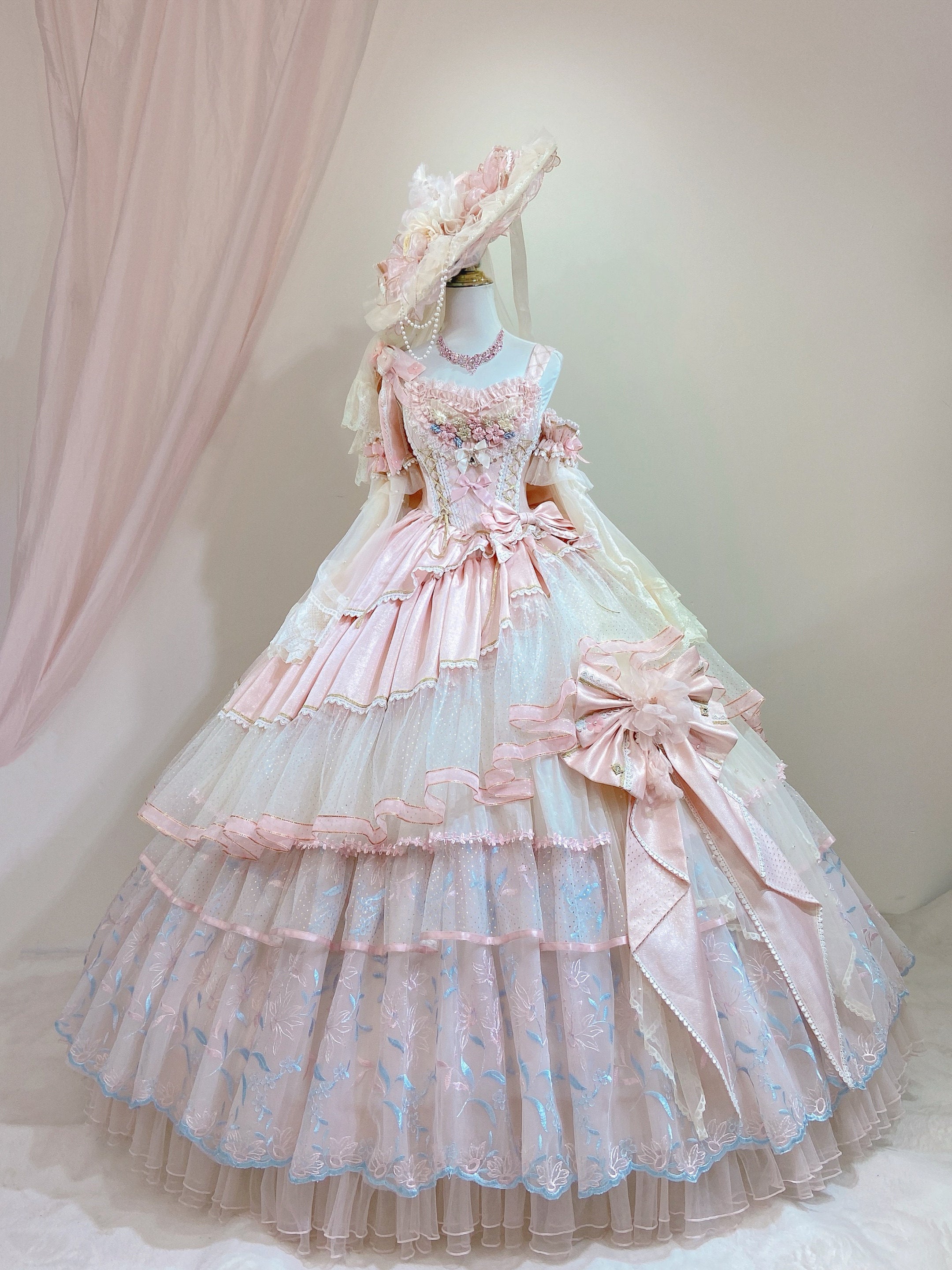 Lophiel Miss Lu Kemi original design long bride Lolita princess dress