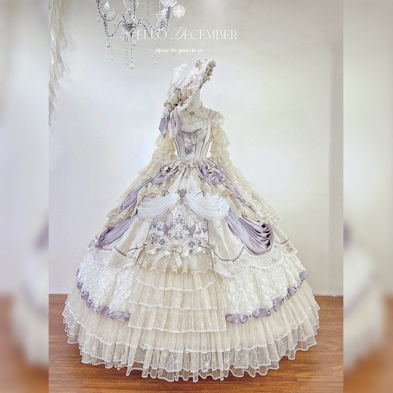 Spot drop 3rd anniversary star and moon praise long Lolita dress bridal dress Maya original